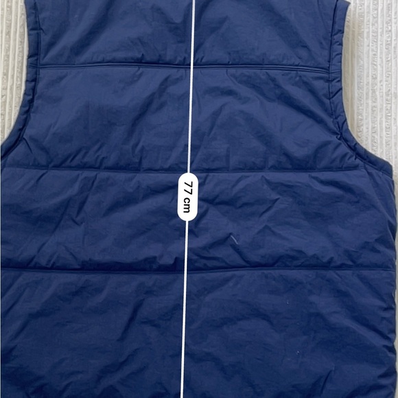 Vintage 90's Nike Navy Blue Puffer Vest | Size XL - Picture 8 of 10